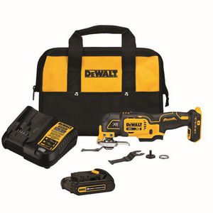 Oscillating Multi-Tool Kit, Cordless, Bare Tool/Kit: Kit, 20 V, Lithium-Ion Battery, 0 to 13000/0 to 17000/1 to 20000 opm Speed, 1 Batteries Included, Battery Included: Yes, 11.2 in L x 4 in H