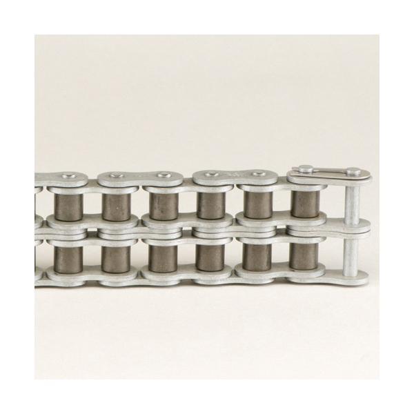 Riveted Roller Chain, 1 Inch Pitch, 80-2 Chain, 2-Strand, 10 Feet/Box, Steel
