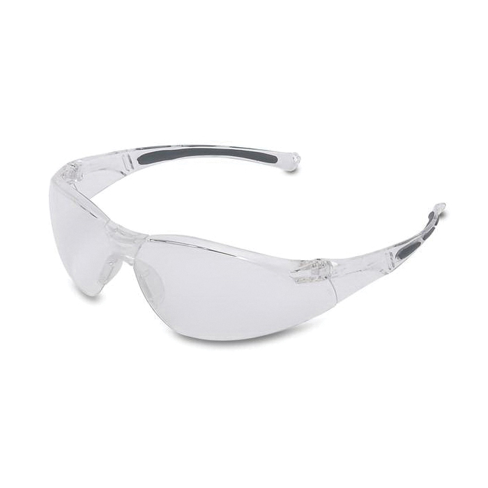 Safety Eyewear, General Purpose, Series: A800, Universal Size, Fog-Ban® Anti-Fog Lens Coating, Clear Lens, Wrap Around Frame, Polycarbonate Frame, Yes % UV Protection, 1-Piece/Flexible Temple, Specifications Met: ANSI Z87.1-2010