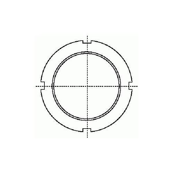 Locknut, 7.066 Inch Inside Diameter, 9.068 Inch Outside Diameter, UNS Thread, 7.066-8 Thread, 1.104 Inch Width