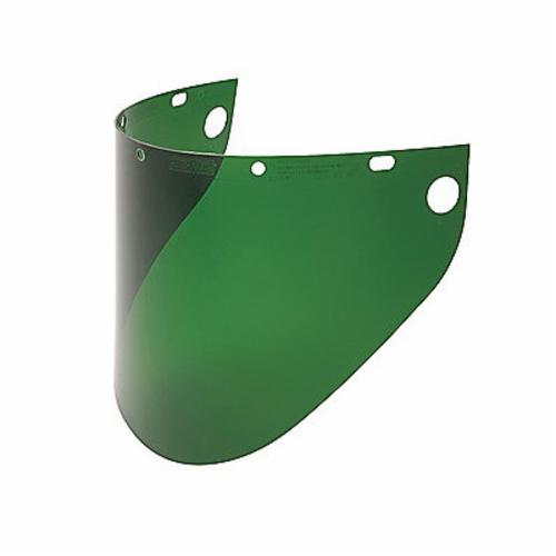 Faceshield Visor, Extended View, Dark Green, Propionate, 0.06 in Visor Thickness, 9-3/4 in Visor Height, 19 in Visor Width, For Use With: F400, F500 and FH66 Faceshields, Specifications Met: ANSI Z87.1+, CSA Z94.3