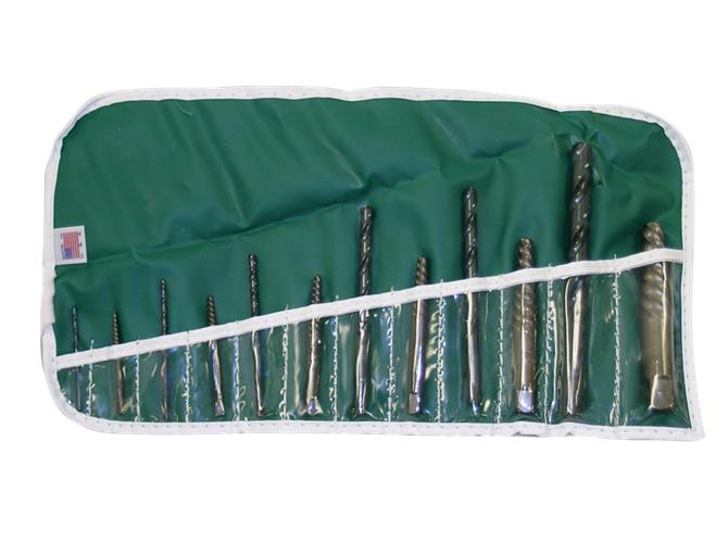 Screw Extractor and Drill Set, Series: 192, 12 Piece