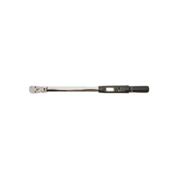 Torque Tester, Electronic Flex Head, 1/4 in Drive, 1.1 to 22 ft-lb Torque, Ratcheting Head, 15-19/32 in Overall Length, CW/CCW Rotation, +/-2%, +/-3% Accuracy, Setting: Follow Mode/Peak, Digital Display, Audible/Visual Indicator, (2) AA Batteries Pow