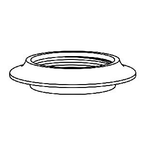 Tank Weld Flange, Straight, Series: TWF, Specifications: 1-5/8-12 Female O-Ring, Stainless Steel