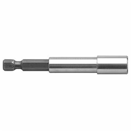 Bit Holder, Magnetic, 1/4 in Drive, Hex Drive, 1/4 in Hex, 3-3/32 in Overall Length, Spring Locking, Tool Steel