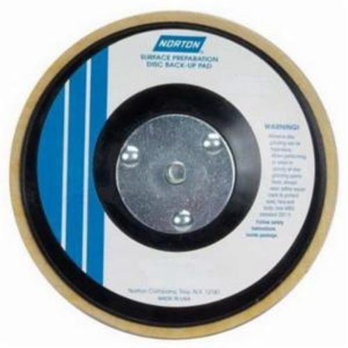 Backup Pad, Medium Density, 5 in Pad Dia, Hook and Loop Attachment, 10000 RPM Maximum
