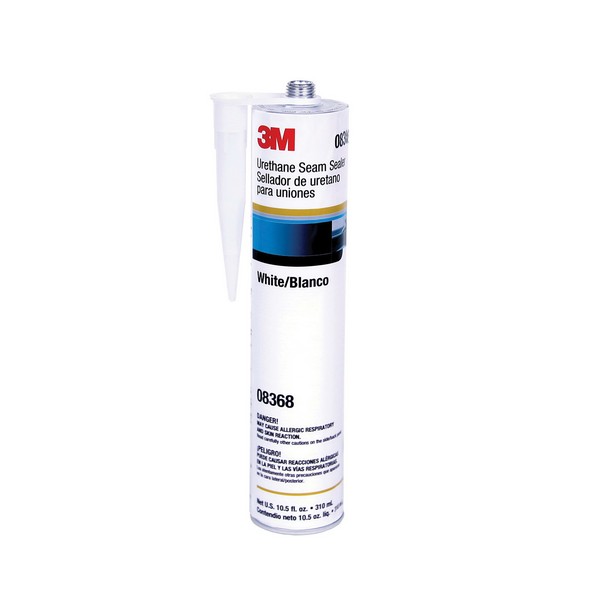 Urethane Seam Sealer, 310 mL Container, Cartridge Container, Paste Form, White, Solvent Odor/Scent