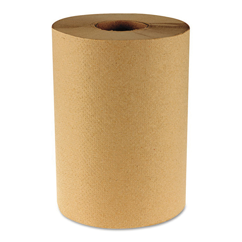 Hardwound Roll Towel, Unscented, 8 Inch Width, 350 Foot Length, 2 Inch Core, Natural, Paper, Roll Package Type, 1 Ply