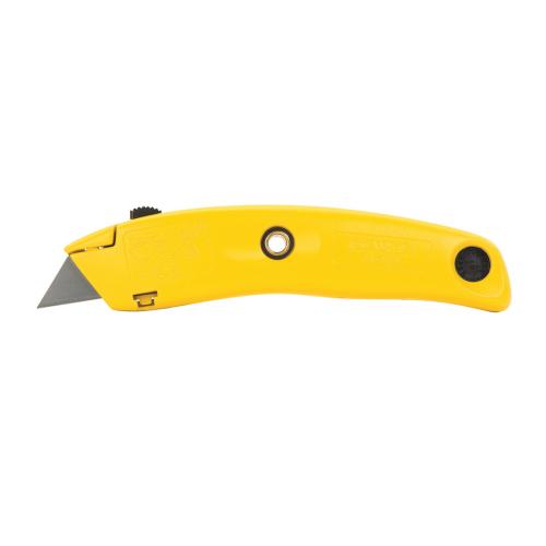 Utility Knife, 2-7/16 in Blade Length, Retractable Blade, Aluminum Blade, 3 Number of Blades Included, Ergonomic Handle, 7 in L Handle, 9 in Overall Length