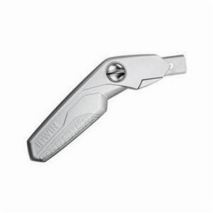 Carpet Knife, Speciality, 5-3/4 in in Blade Length, 2-Sided Fixed Blade, Carbon Steel Blade, Blades Included: 3, Ergonomic/Angled Handle, 6-1/2 in in Handle Length, Aluminum Handle, 9-3/16 in in Overall Length, 3-1/2 in in Overall Width, 13/16 in in
