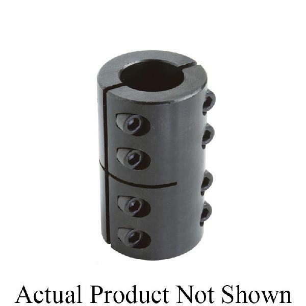 Clamping Coupling, 1-Piece Industry Standard, Series: MISCC, 20 mm Bore, 42 mm OD, 65 mm Overall Length, 76 in-lb Torque, Stainless Steel, Plain