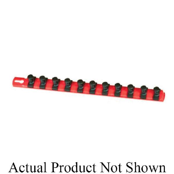 Clip Rail, Twist Lock, 13 Inch Overall Length, Plastic, Blue