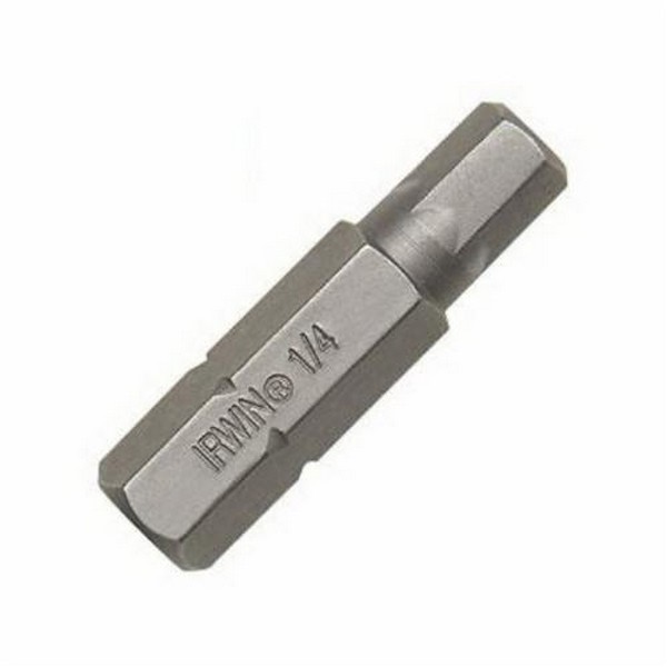 Insert Bit, Measurement System: Imperial, 3/32 in Point, Hex Point, 1-1/4 in Overall Length, Hex Shank, 1/4 in Shank, Industrial Grade S2 Steel