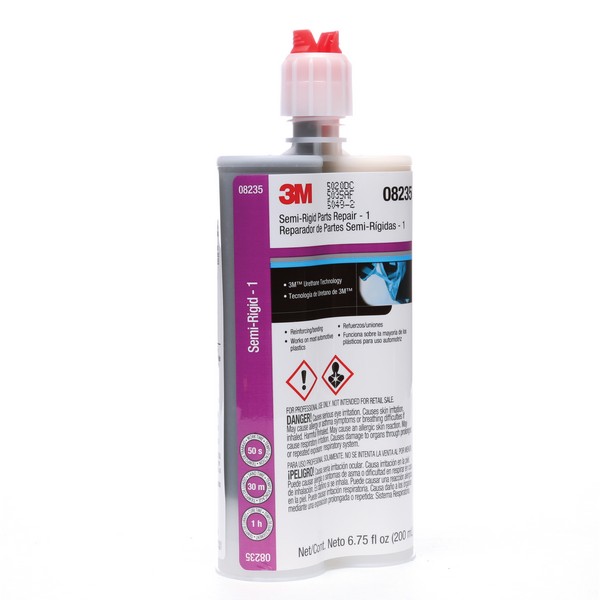 Repair Adhesive, Part A/B Semi-Rigid, Cartridge Container, 200 mL Container, Urethane Base