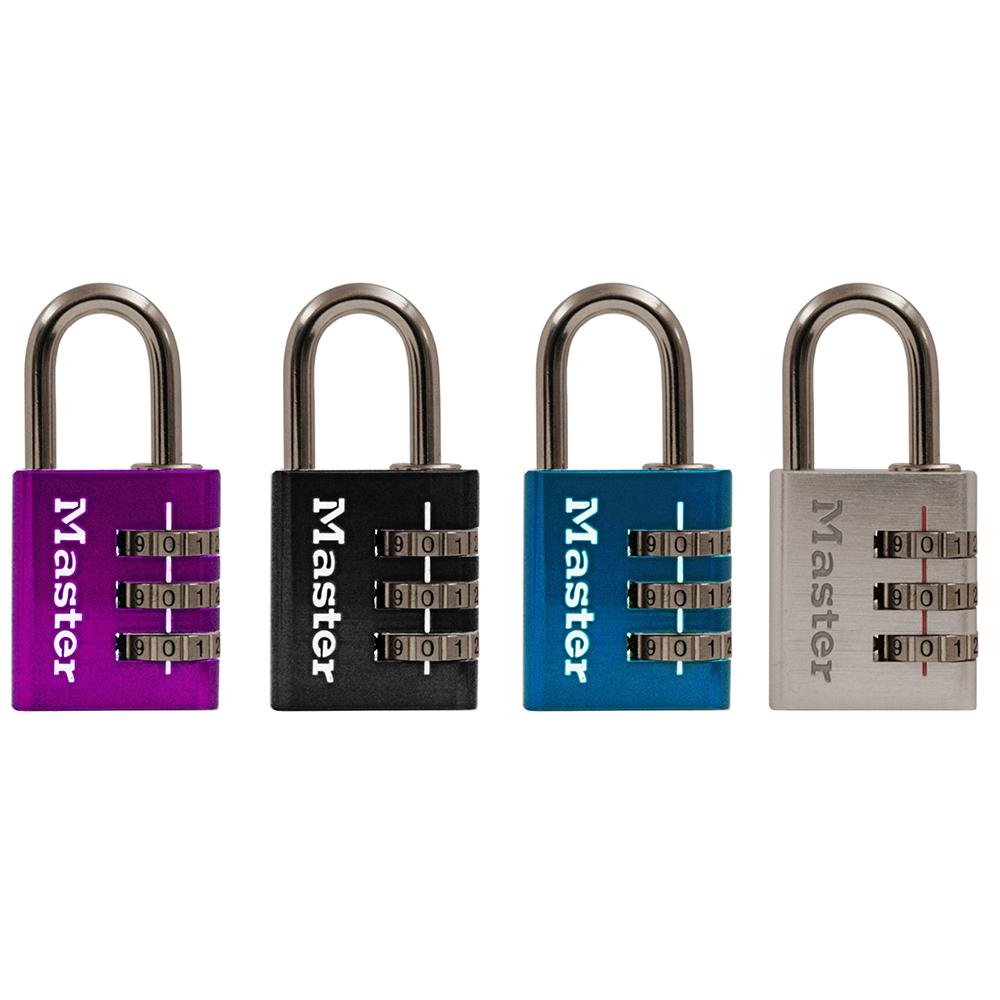 Combination Lock, Series: 630D, Assorted Dial, 1-3/16 in Width, Metal, Keyless