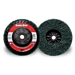 Non-Woven Abrasive XT Pro Disc, Clean and Strip Extra Cut, 4-1/2 Inch Diameter Disc, Type 27/Quick-Change Attachment, Extra Coarse Grade, Aluminum Oxide Abrasive, Fiber Backing, 13300 RPM Maximum