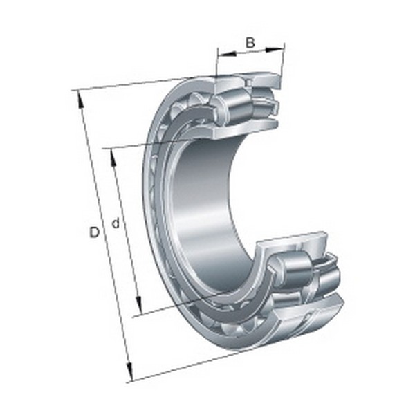 Spherical Roller Bearing, Tapered Bore, Series: 223..-E1-K, 55 mm Bore Dia, 120 mm Outside Dia, 2 Rows, 43 mm W, Open Closure, 265000 N Dynamic/260000 N Static, Steel Bearing, Steel Cage, 5800 rpm Maximum, -30 to 200 °C, Uncoated