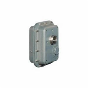 Basic Drive, J-Unit, Series: 5000, 14:1 Gear Ratio, Solid Shaft Input, 2-1/4 in Input, 3-15/16 in Output, 125 RPM Output Maximum Speed, 6.58 in Centre Distance, Cast Iron, 17.12 in L x 18.66 in W x 22.46 in H