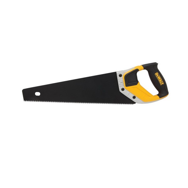 Hand Saw, Standard, 20 in Blade Length, Steel Blade, 8, 3-Sided Induction Hardened Teeth, 26-1/2 in Overall Length, Steel Cutting Edge, Overmolded Grip Handle, Plastic/Rubber Handle, Sawing Drywall and Plastic Material Application