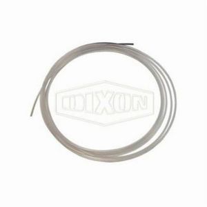 Tubing, 0.17 Inch Inside Diameter, 1/4 Inch Outside Diameter, 25 ft Length, 0.031 Inch Wall Thickness, 160 psi Working, 300 °F, Fluoropolymer, Clear, Domestic