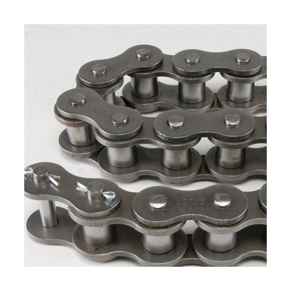 Riveted Roller Chain, 1 Inch Pitch, 16B-2 Chain, 2-Strand, 10 Feet/Box, Steel