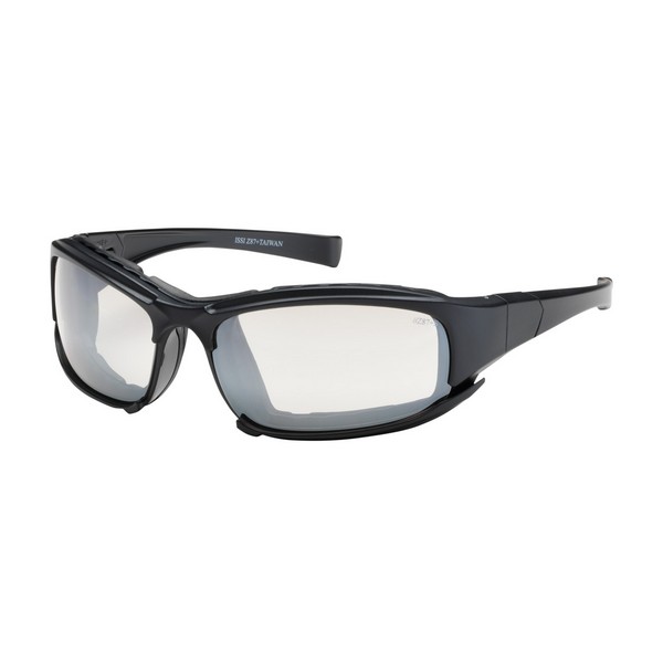 Safety Glasses, Dual, Series: Cefiro™ 250-CE, Unisex, Universal, Anti-Fog Lens Coating, Indoor/Outdoor Lens, Full Framed Frame, Black Frame, Nylon Frame, Polycarbonate Lens, 99.99% UV Protection, Bayonet Temple