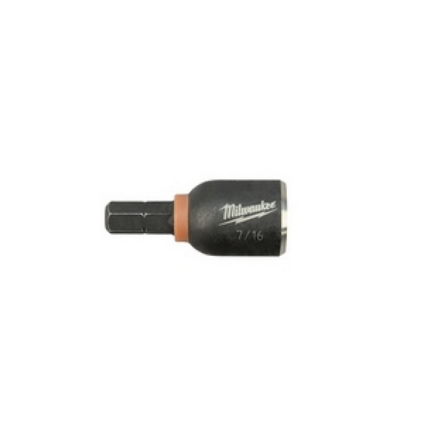 Insert Nut Driver, Magnetic, 7/16 in Drive, 1-1/2 in Overall Length, Steel