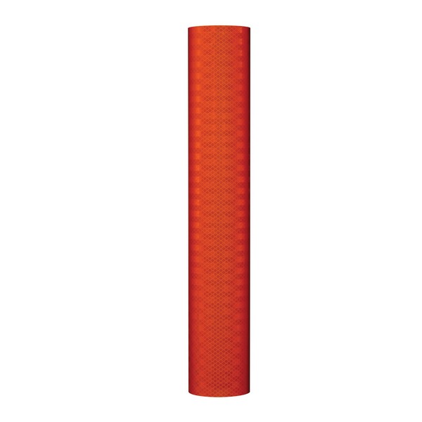 Reflective Sheeting, Flexible, Series: 3300, Prismatic/Polycarbonate, Orange, Pressure Sensitive Adhesive