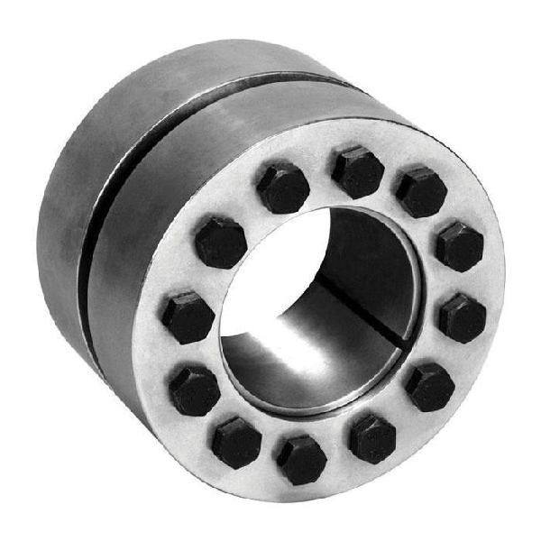 Keyless Rigid Coupling, Series: C600, 35 mm Bore, 76 mm OD, 2.047 in Overall Length, 48 mm Length Through Bore, 982 ft-lb Torque, Interference Fit Shaft Connection, 0 to 400 °F, Steel, Unplated