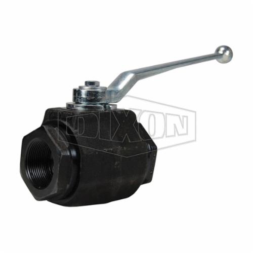 Ball Valve, High Pressure, 3/4 Inch Nominal, FNPT, 6000 psi, -20 to 215 °F, Full Port, Carbon Steel Body, FKM Softgoods, 3-53/64 Inch Length