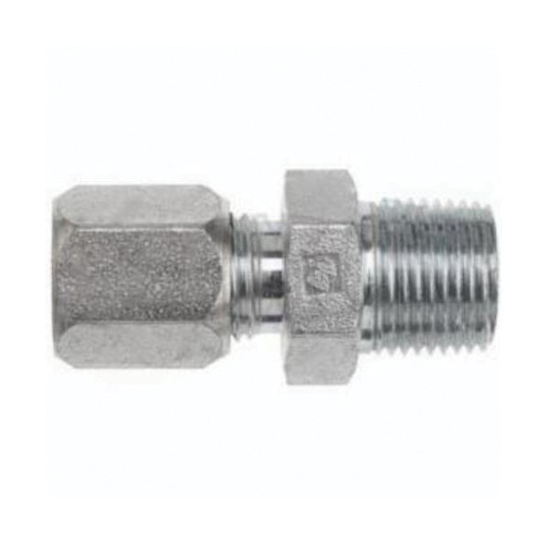 Flareless Bite Adapter, Series: FLC2404, Fitting/Connector Type: Adapter, 1 Inch Nominal, Male Tube x Male NPTF, Steel