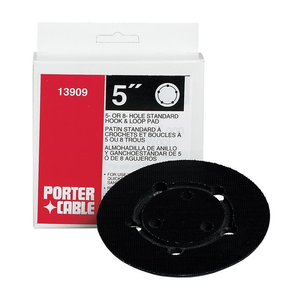Replacement Adhesive Back Pad, Close Coated Hook and Loop Standard, For Use With: 333VS Sander, Specifications: 5 in Dia, 5 Hole, 8500 RPM, Aluminum Oxide, Black