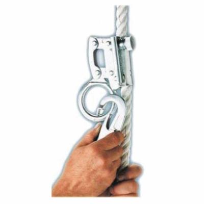Manual Rope Grab, 310 lb Weight, 5/8 in Rope, Synthetic Rope, Stainless Steel, 3600 lb Tensile Strength