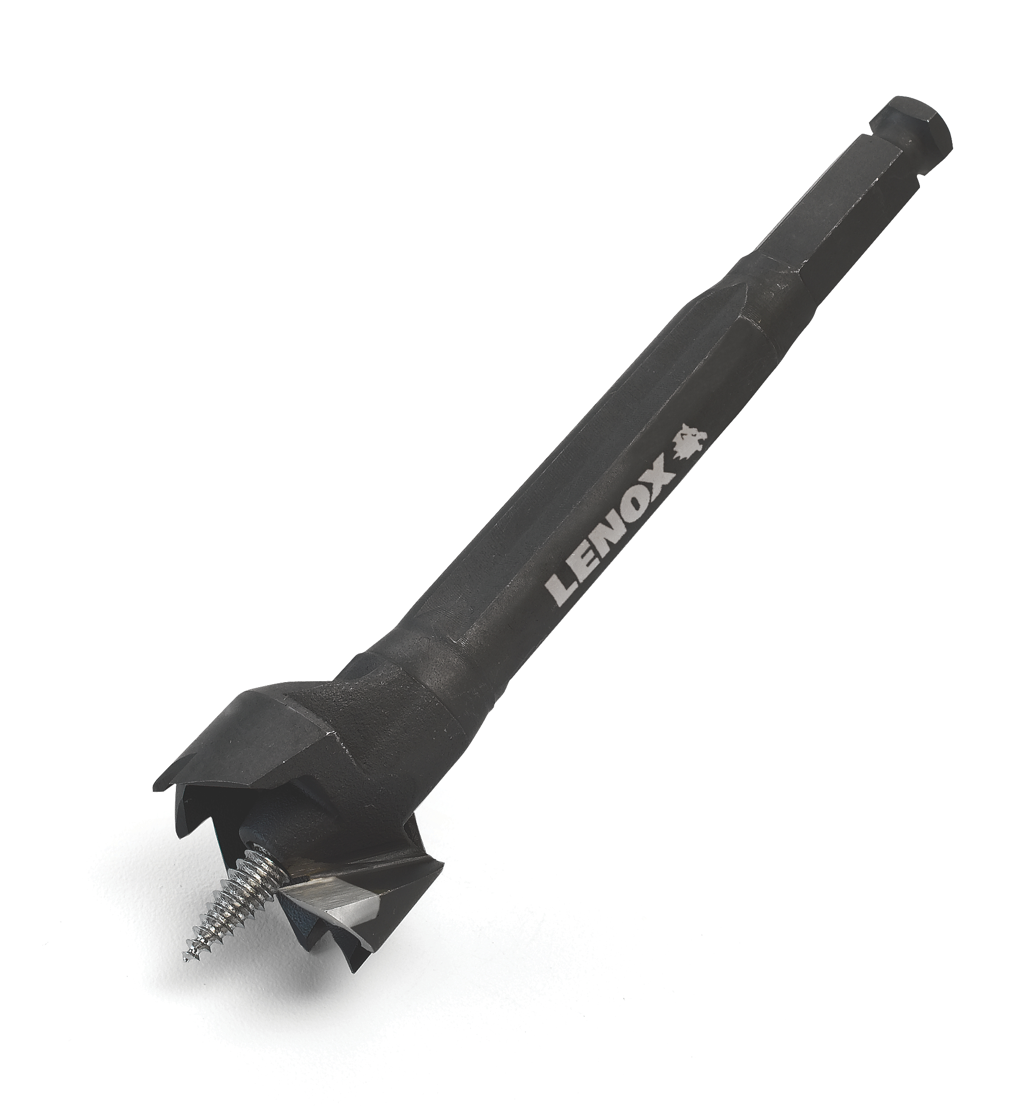 Self-Feed Wood Drill Bit, Drill Style: Self-Feed, 1-3/8 in Diameter, Hex Shank, HSS Cutting Edge, Bi-Metal