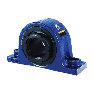 Pillow Block Spherical Roller Bearing Unit, Extreme Heavy Duty Solid Block Type E, 50 mm Bore, 152.4 to 181.1 mm Bolt Center-to-Center Length, 57.2 mm Base to Bore Centerline, 225.6 mm Overall Length, 102.1 mm Overall Width, 122.2 mm Overall Height,