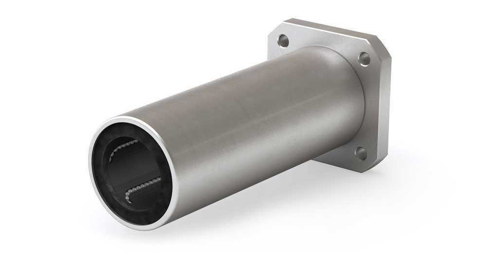 Ball Bearing, Square Flange, Series: EPK, 20 mm Bore, 32 mm OD, 1.77 in Width, 42 mm Flange Width, 862 N Dynamic, 1370 N Static Load, Steel/Polymer Bearing