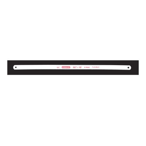Hacksaw Blade, Flexible, Series: 600, 12 in Blade Length, 1/2 in Blade Width, 0.025 in Blade Thickness, Bi-Metal Blade, 32, 12 in Overall Length, HSS Cutting Edge, Unhardened Tool Steel and Stainless Steel Material Application, Coated