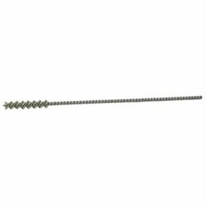 Carbide Burr, Micro Abrasive, 0.325 in Brush Dia, 1 in Brush Length, 5 in Overall Length, Nylon/Aluminum Oxide Fill, 0.012 in Filament/Wire Diameter, 0.115 in Stem Dia, Single Spiral, Single Stem