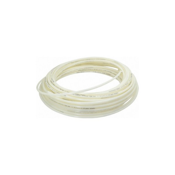 Polyethylene Tubing, 0.170 Inch Inside Diameter, 1/4 Inch Outside Diameter, 100 Foot Roll, Straight, Natural