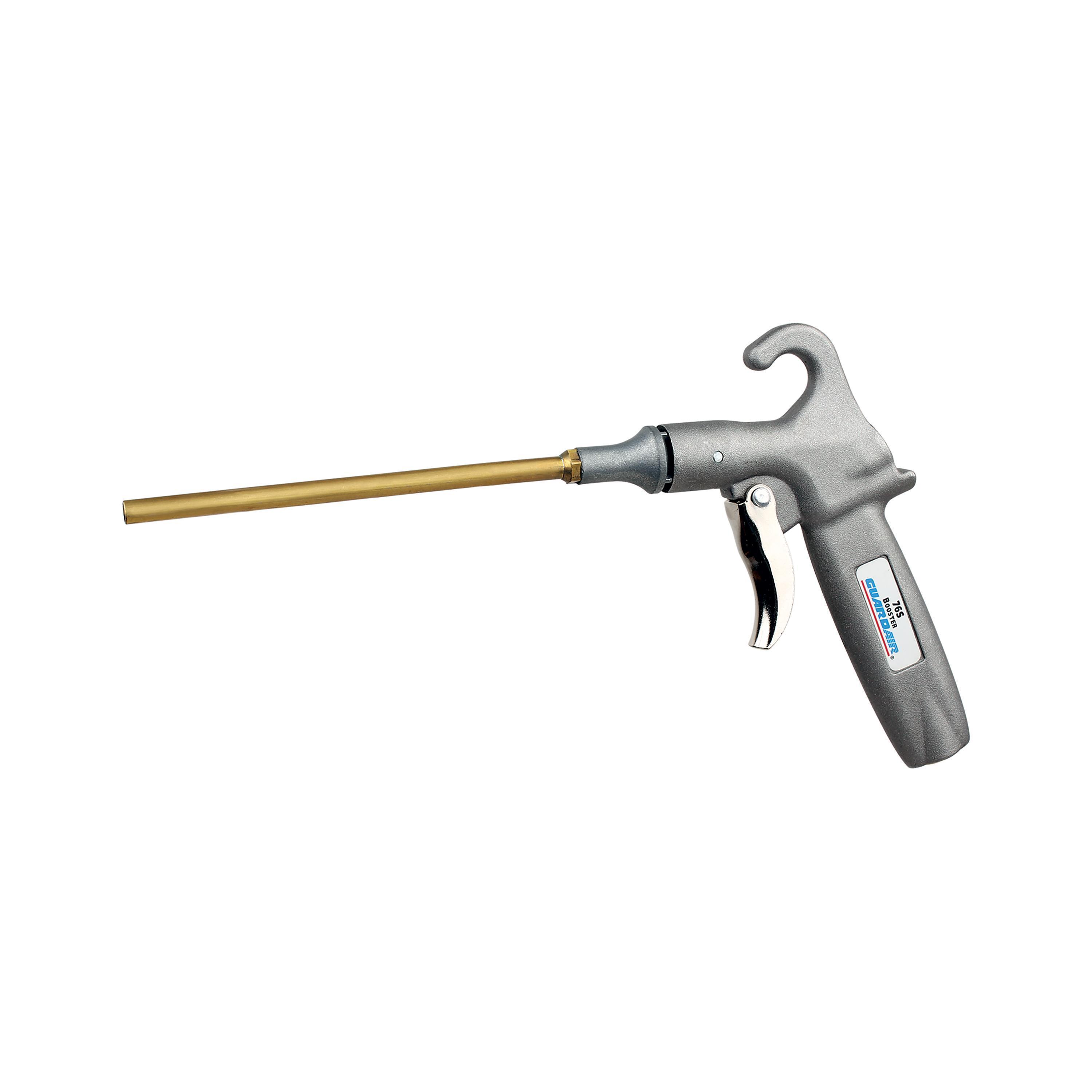 Safety Air Gun, Booster, 120 PSI Working, Aluminum Body/Brass Extension, Metallic, Domestic