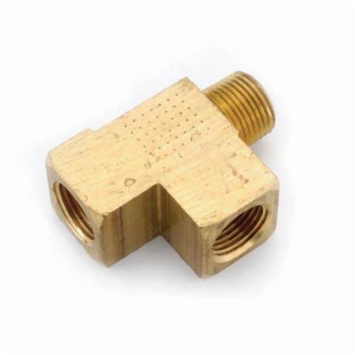 Street Tee, Series: 7127, Fitting/Connector Type: Tee, 1/4 Inch Nominal, FNPT x MNPT x FNPT, 1200 psi, Brass, -65 to 250 F