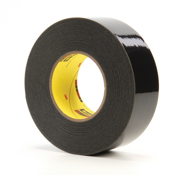 Masking Tape, Solvent-Resistant, 60 Yard Length, 2 Inch Width, 10.6 mil Thickness, Black, Natural Rubber Adhesive, Polyethylene/Crepe Paper Backing