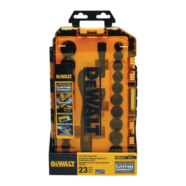 Socket Set, Deep, Yes Impact Rated, Measurement System: Metric/Imperial, 23 Piece, 6 Points, For Use With: Impact Socket, O-Ring and Retaining Pin, CR-440 Steel, Black Oxide