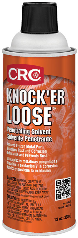Penetrating Solvent, Non-Flammable, Series: Knock'er Loose®, Aerosol Can, 16 oz., 13 Oz Net Weight, Petroleum Base, Composition: Carbon-Di-Oxide, Distillates (Petroleum), Hydrotreated Middle, Dipropylene Glycol Monomethyl Ether Acetate, Dipropylene G
