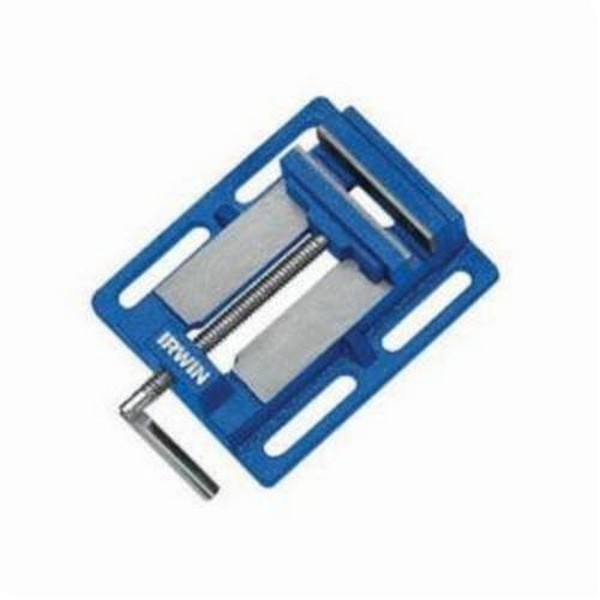 Drill Press Vise, Textured Jaw, 4-1/2 in Jaw Opening, 4 in Jaw Width, 1/2 in Throat Depth, Cast Iron