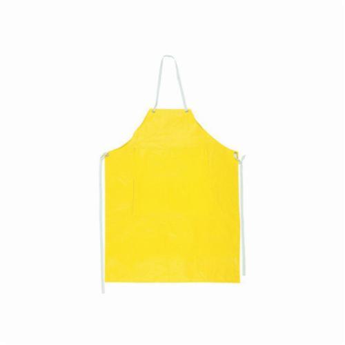 Apron, Durable Edge, Series: Concord, Universal, Yellow, 0.35 mm Neoprene/Nylon, 45 in Length, 35 in Width, Sewn Seam, Resists: Abrasion, Puncture and Tear