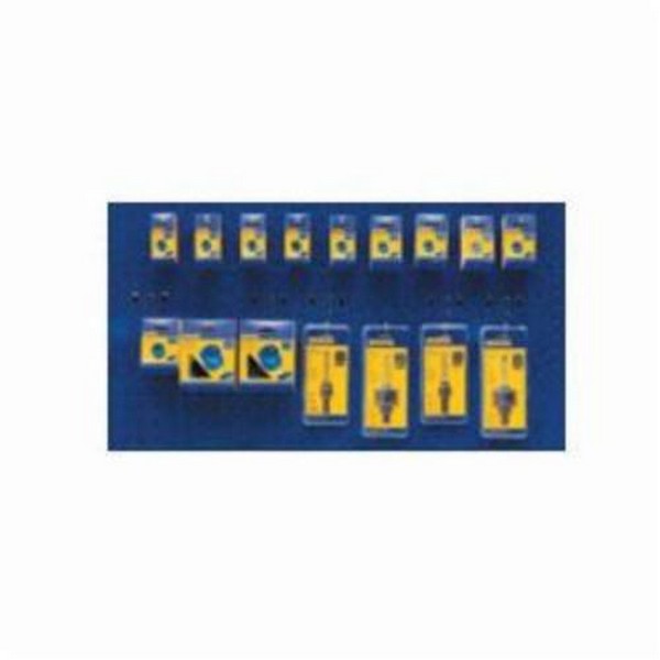 Hole Saw Plan-O-Gram, Linear Edge, 17 Piece, Plan-O-Gram Tool Storage Type, Yes Tool Storage Included, Bi-Metal, 2 ft H x 3 ft W