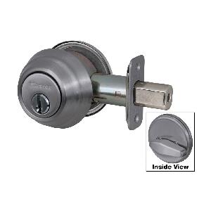 DEADBOLT 2-3/8IN 2-3/4IN ALIKE STL