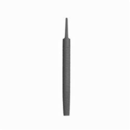Hand File, Double Cut Type, American Pattern Coarseness of Cut, 8 in Length, Half-Round