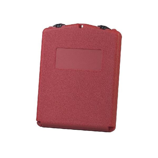 Document Storage Box, Medium, 2-1/8 in Exterior, 1 in Interior Depth, 12.3 in Interior, 14-1/2 in Exterior Height, Wall Mounting, Polyethylene, Red